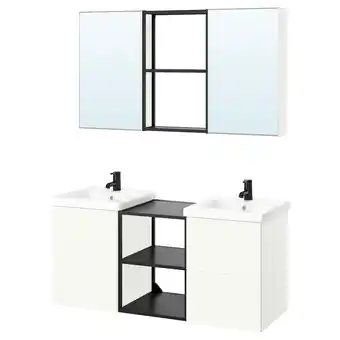 Ikea Enhet bathroom, anthracite/white, 18x18x24 offer
