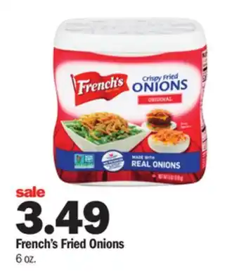 Meijer French's fried onions offer