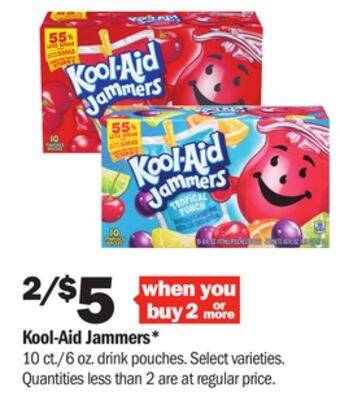 Meijer Kool-aid jammers offer