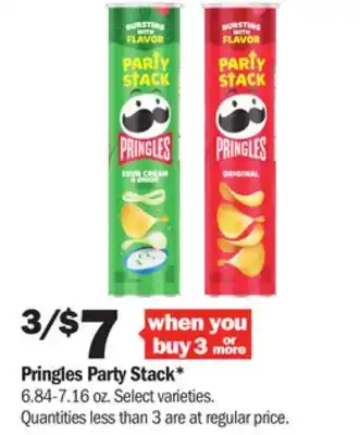 Meijer Pringles party stack offer
