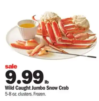 Meijer Wild caught jumbo snow crab offer