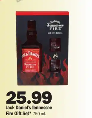 Meijer Jack daniel's tennessee fire gift set offer