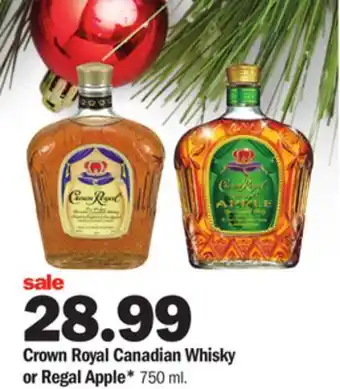 Meijer Crown royal canadian whisky or regal apple offer