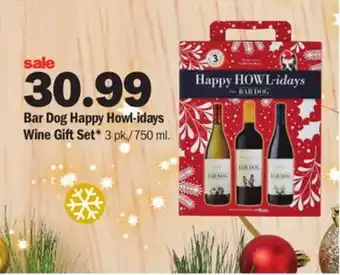 Meijer Bar dog happy howl-idays wine gift set offer