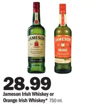 Meijer Jameson irish whiskey or orange irish whiskey offer