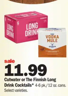 Meijer Cutwater or the finnish long drink cocktails offer