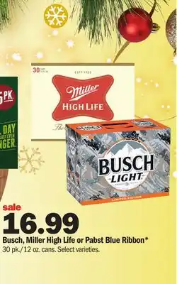 Meijer Busch, miller high life or pabst blue ribbon offer