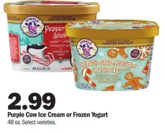 Meijer Purple cow ice cream or frozen yogurt offer