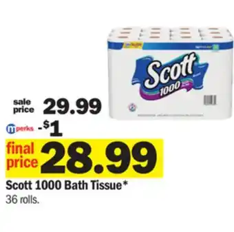 Meijer Scott 1000 bath tissue offer
