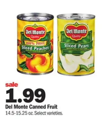 Meijer Del monte canned fruit offer