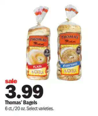 Meijer Thomas' bagels offer
