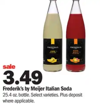 Meijer Frederik's by meijer italian soda offer