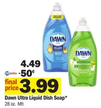 Meijer Dawn ultra liquid dish soap offer