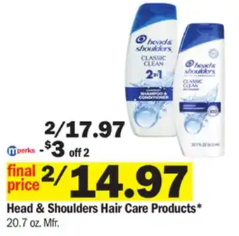 Meijer Head & shoulders hair care products offer