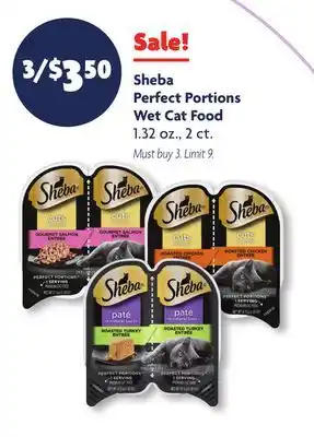 Family Dollar Sheba perfect portions wet cat food offer