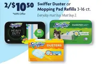 Family Dollar Swiffer duster or mopping pad refills offer