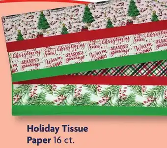 Family Dollar Holiday tissue paper offer