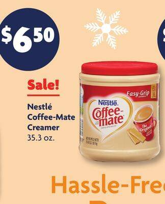 Family Dollar Nestlé coffee-mate creamer offer