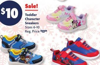 Family Dollar Toddler character sneakers offer