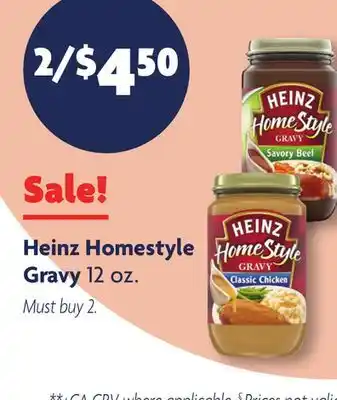 Family Dollar Heinz homestyle gravy offer