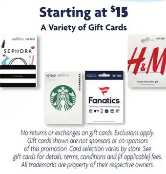 Family Dollar Gift cards offer