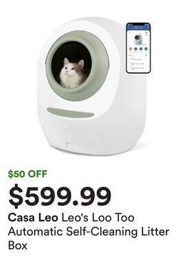 Petco Leo's loo too automatic self-cleaning litter box offer