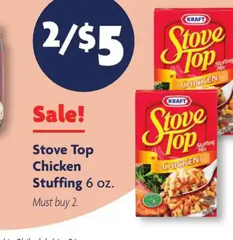 Family Dollar Stove top chicken stuffing offer
