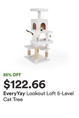 Petco Lookout loft 5-level cat tree offer