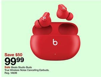 Target Beats studio buds true wireless noise cancelling earbuds offer