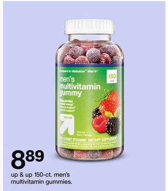 Target Up & up 150-ct. men's multivitamin gummies offer