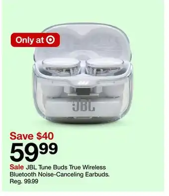 Target Jbl tune buds true wireless bluetooth noise - canceling earbuds offer
