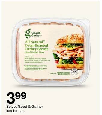 Target Select good & gather lunchmeat offer