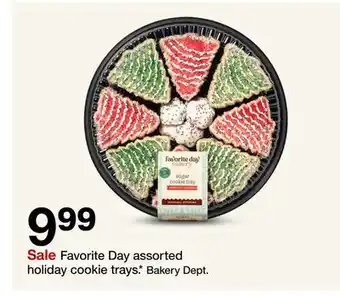 Target Favorite day assorted holiday cookie trays offer