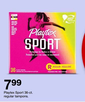 Target Playtex sport tampons offer