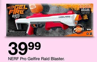Target Nerf pro gelfire raid blaster offer