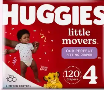 Target Huggies little movers 120-ct. diapers offer