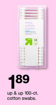 Target Up & up 100 - ct. cotton swabs offer