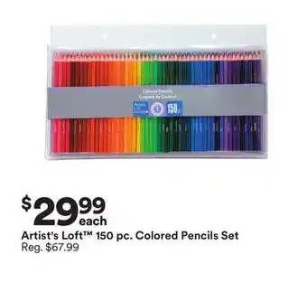 Michaels Artist's loft 150 pc. colored pencils set offer