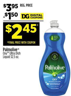 Dollar General Palmolive oxy ultra dish liquid offer