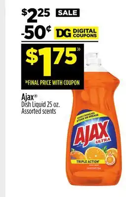 Dollar General Ajax dish liquid offer