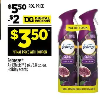 Dollar General Febreze offer