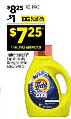 Dollar General Tide simply offer