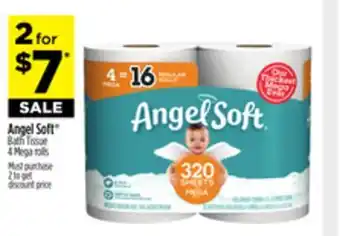 Dollar General Angel soft bath tissue offer
