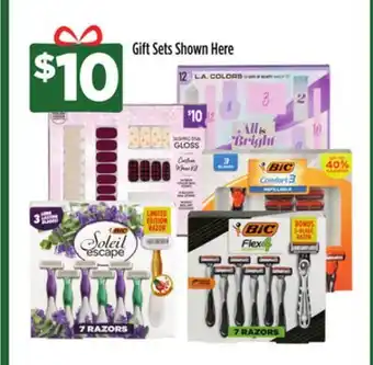 Dollar General Gift sets shown here offer