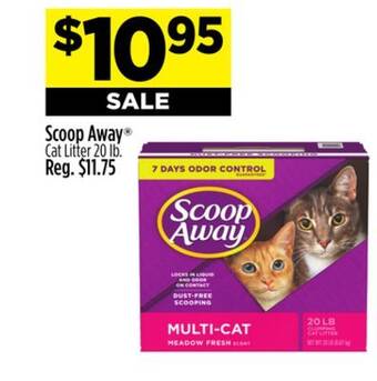Dollar General Scoop away cat litter offer