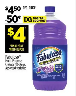 Dollar General Fabuloso multi-purpose cleaner offer
