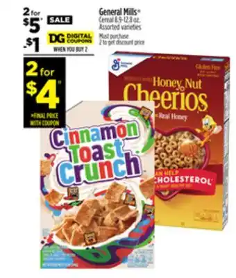 Dollar General General mills cereal offer