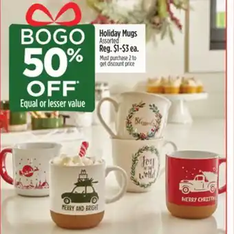 Dollar General Holiday mugs offer