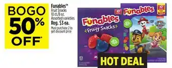 Dollar General Funables fruit snacks offer