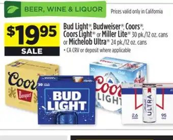 Dollar General Bud light , budweiser , coors , coors light or miller lite or michelob ultra offer